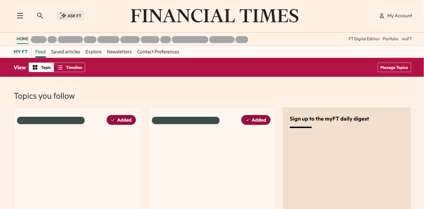 Financial Times Teams App