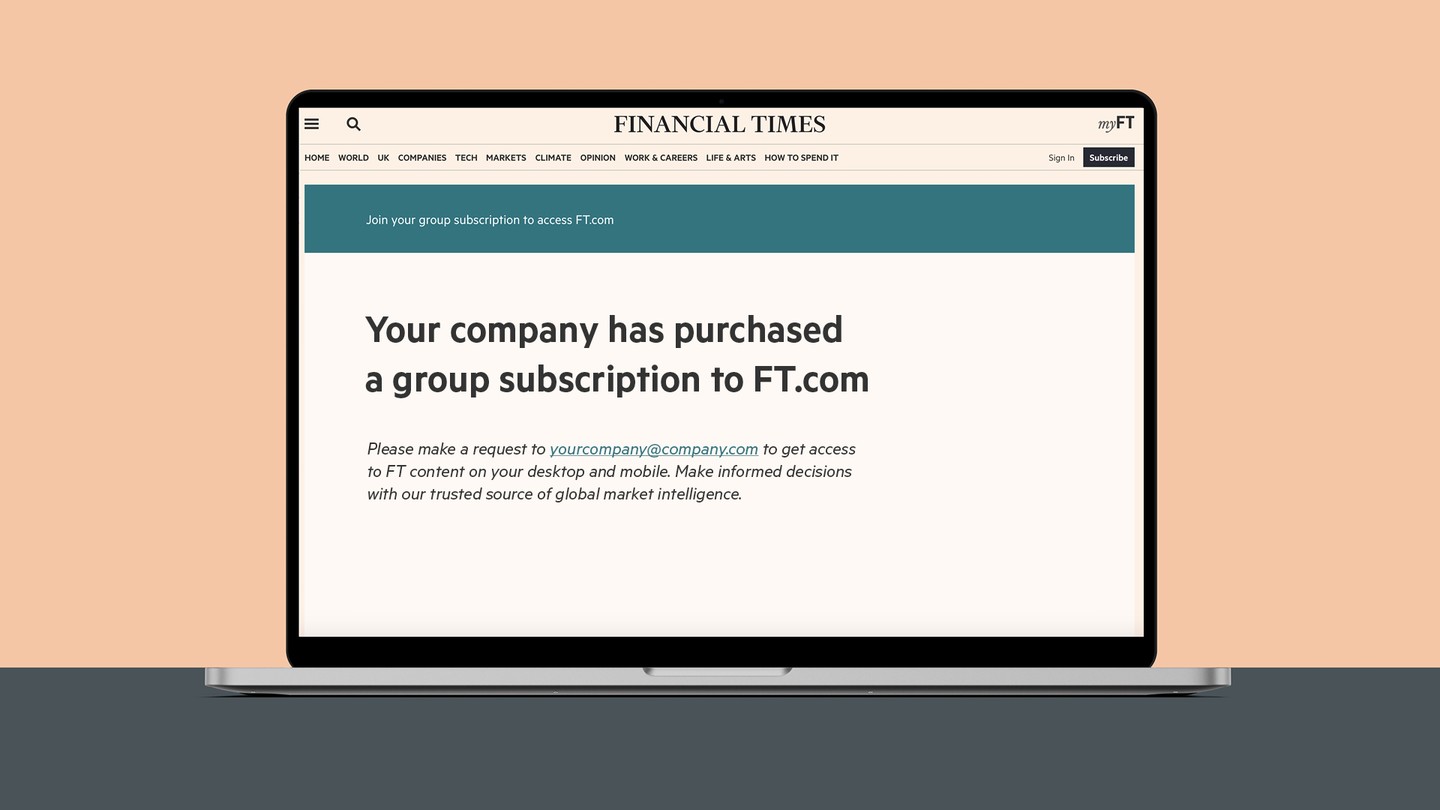 FT Group Subscription using Access Manager