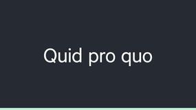 Quid pro quo image