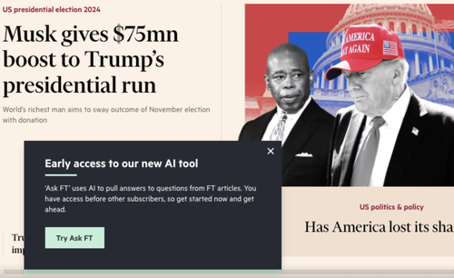 Ask FT pop-up