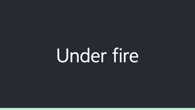 Under fire image