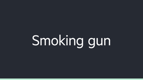 Smoking gun image