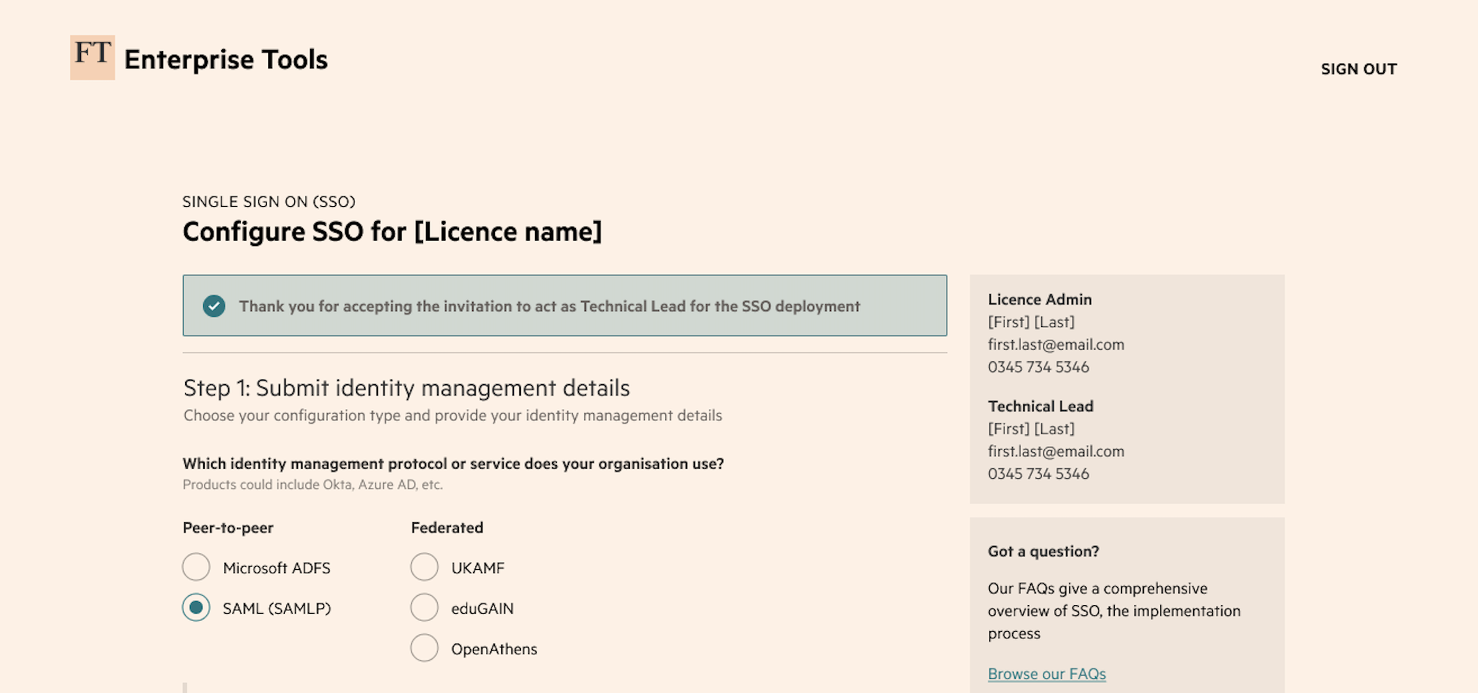 More flexibility, easier implementation: improved FT Single Sign-On ...