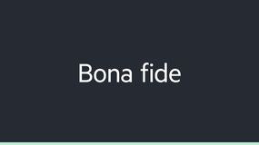 Bona fide image