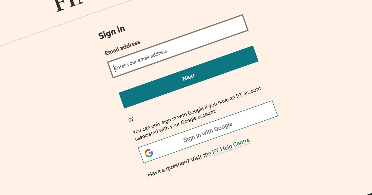 Log in to FT.com using your network password, with FT Single Sign On ...